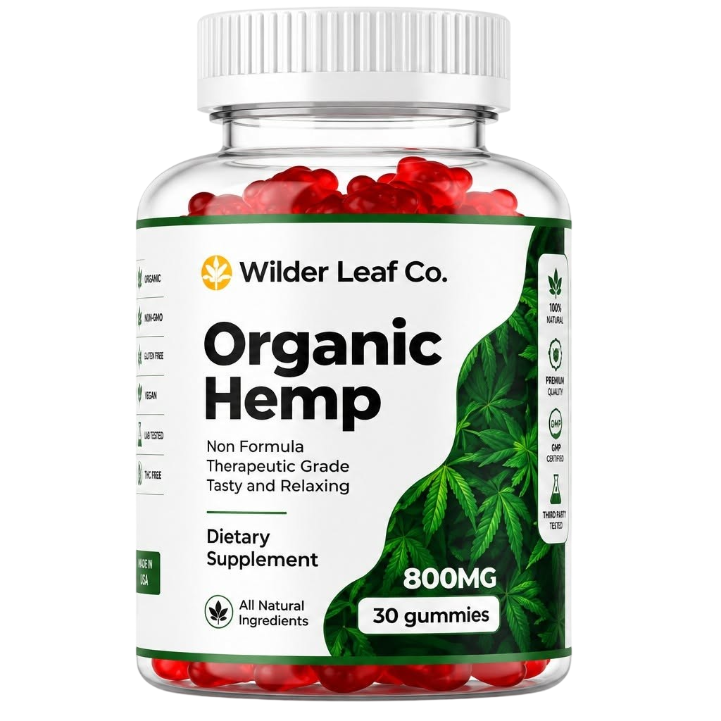 Wilder Leaf Organic Hemp Gummies bottles